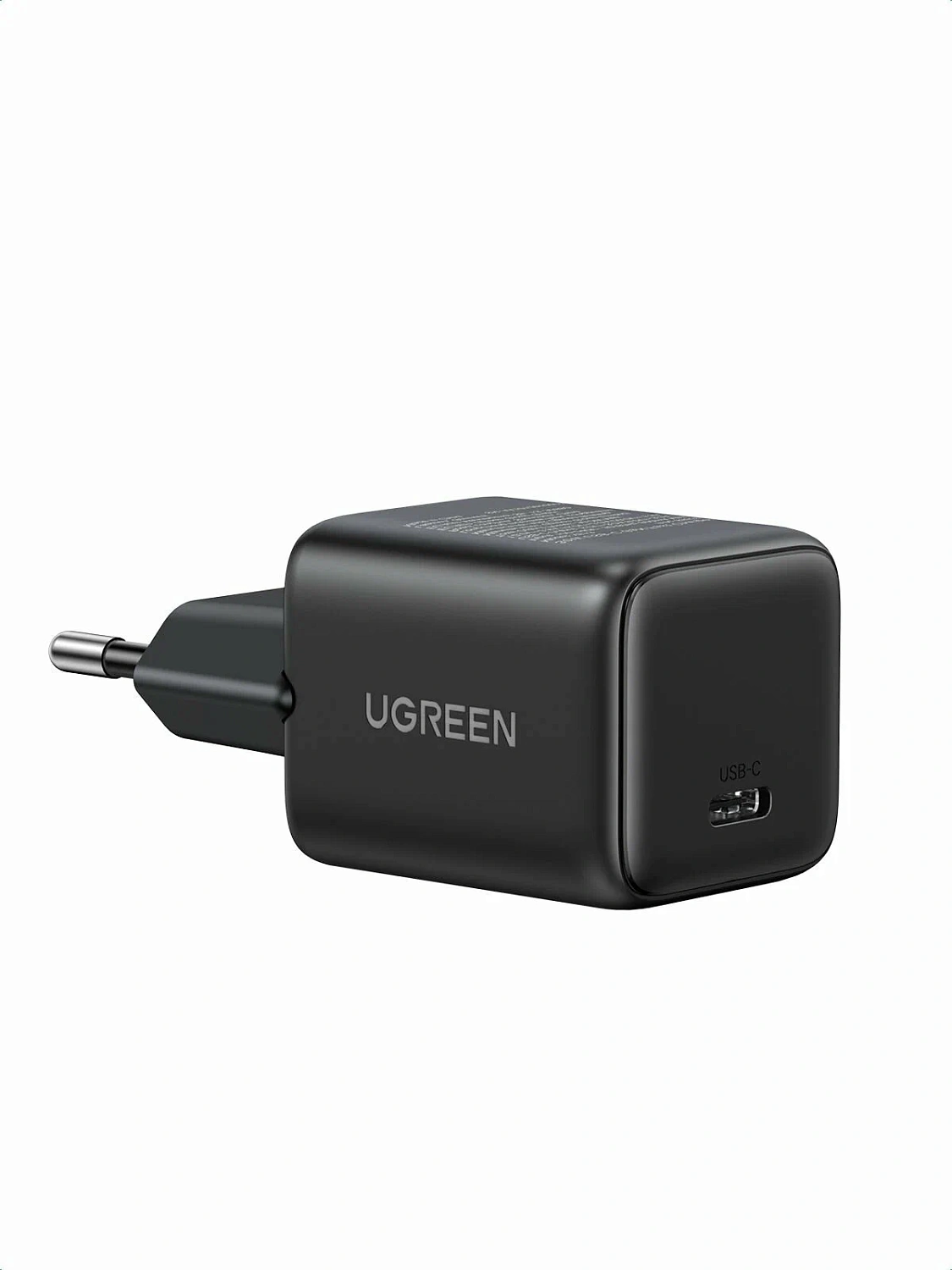 65012 Зарядное устройство UGREEN X513 GaN 30W 1xUSB-C. Кабель USB-C-USB-C 1м 60W. Цвет: черный